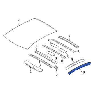 Nissan OE - Left Roof Side Rail Reinforcement