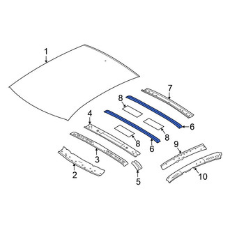 Nissan OE - Rear Roof Bow