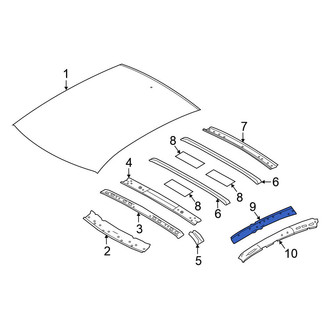Nissan OE - Left Inner Roof Side Rail