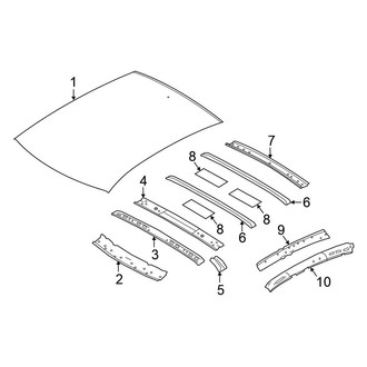 Nissan OE - Roof & Components (W/O Panoramic Sunroof)