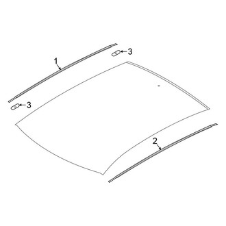 Nissan OE - Roof - Exterior Trim (W/O Panoramic Sunroof)