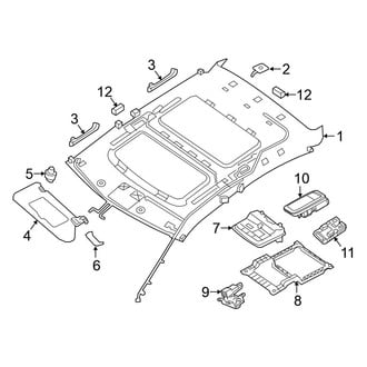 Nissan OE - Roof - Interior Trim (With Panoramic Sunroof)