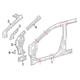 Nissan OE - Pillars, Rocker & Floor - Aperture Panel
