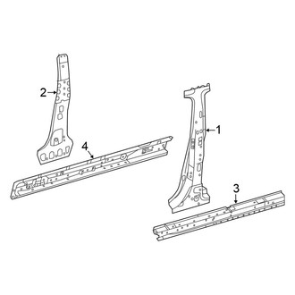 Nissan OE - Pillars, Rocker & Floor - Center Pillar & Rocker