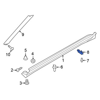 Nissan OE - Left Rocker Panel Molding Extension