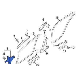 Nissan OE - Right Kick Panel Trim