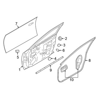 Nissan OE - Front Door - Door & Components