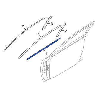 Nissan OE - Front Right Door Belt Molding