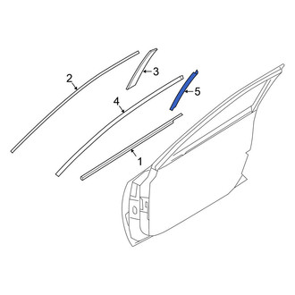 Nissan OE - Rear Right Inner Black Out Tape