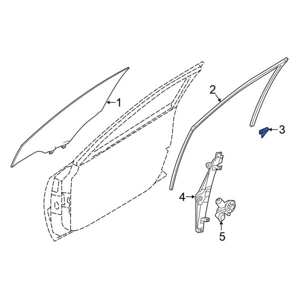 Door Window Channel Clip