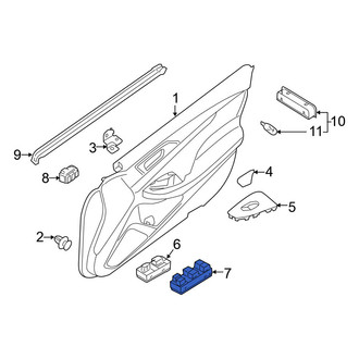 Nissan OE - Front Left Door Window Switch