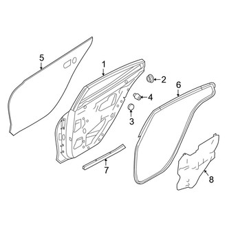 Nissan OE - Rear Door - Door & Components