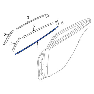 Nissan OE - Rear Right Door Belt Molding