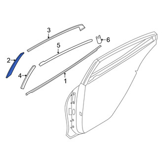 Nissan OE - Front Right Outer Black Out Tape