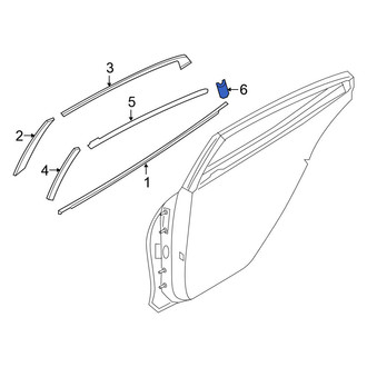 Nissan OE - Rear Left Inner Black Out Tape