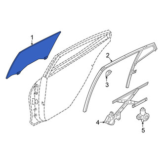Nissan OE - Front Left Door Glass