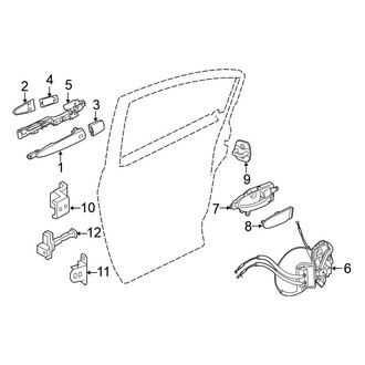 Nissan OE - Rear Door - Lock & Hardware