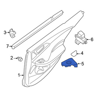 Nissan OE - Rear Left Door Switch Trim Panel