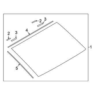 Nissan OE - Back Glass - Glass