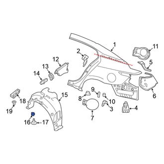 Nissan OE - Kick Panel Retainer