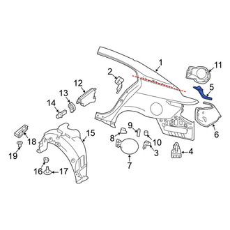 Nissan OE - Rear Left Quarter Panel Extension