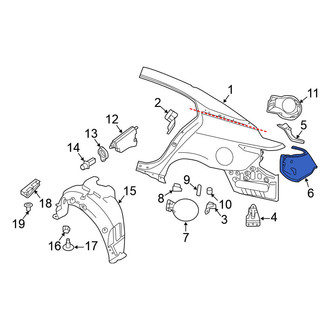Nissan OE - Rear Left Tail Light Pocket