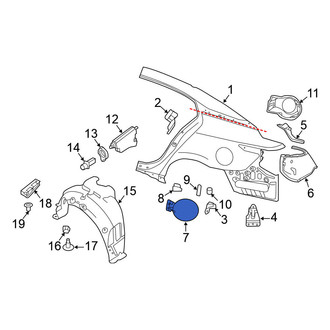 Nissan OE - Rear Fuel Filler Door