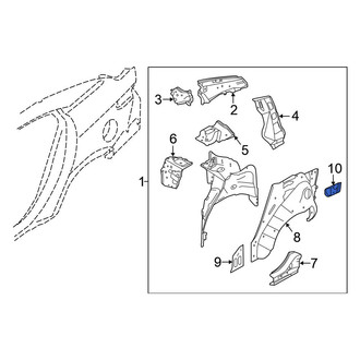 Nissan OE - Rear Left Wheel Housing Bracket