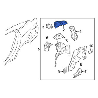 Nissan OE - Rear Left Inner Quarter Panel Reinforcement
