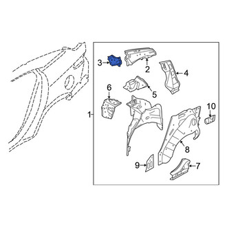Nissan OE - Rear Left Upper Quarter Panel Reinforcement