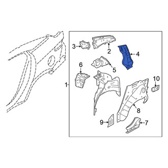 Nissan OE - Rear Left Body C-Pillar Reinforcement