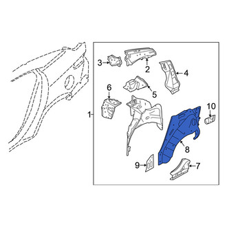 Nissan OE - Rear Right Outer Wheel Housing Side Panel