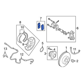 Nissan OE - Rear Disc Brake Pad Set