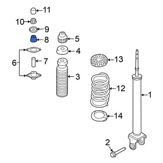 Nissan OE - Rear Lower Suspension Shock Absorber Bushing