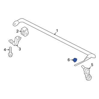 Nissan OE - Rear Suspension Stabilizer Bar Link Nut