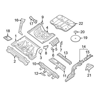 Nissan OE - Rear Body & Floor - Floor & Rails