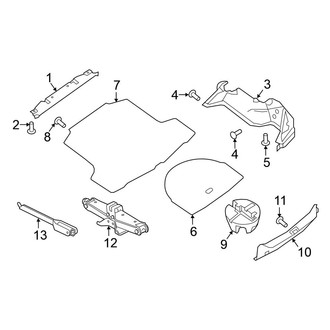 Nissan OE - Rear Body & Floor - Interior Trim (Trunk Compartment)