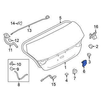 Nissan OE - Rear Deck Lid Latch