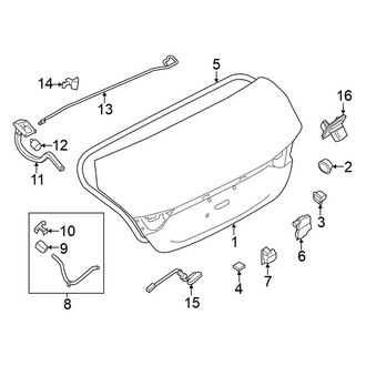 Nissan OE - Trunk Lid - Lid & Components
