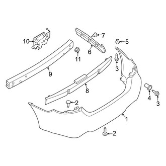 Nissan OE - Rear Bumper - Bumper & Components