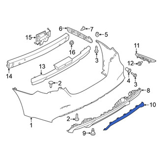 Nissan OE - Rear Bumper Cover Spacer Panel