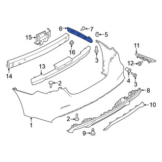 Nissan OE - Rear Left Bumper Cover Support Rail