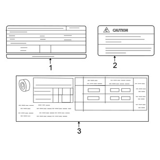 Nissan OE - Information Labels - Labels (2.5L)