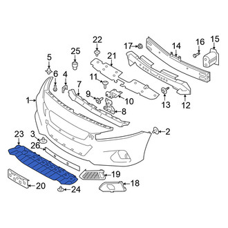 Nissan OE - Front Bumper Cover Support Rail
