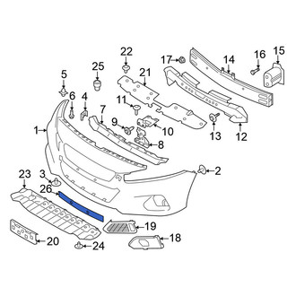 Nissan OE - Front Lower Bumper Impact Absorber