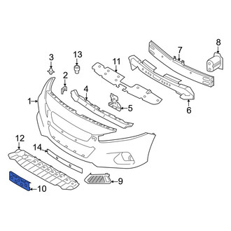 Nissan OE - Front License Plate Bracket