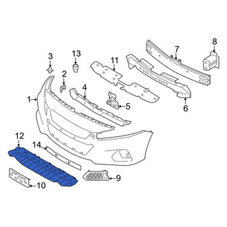 Nissan OE - Front Bumper Cover Support Rail