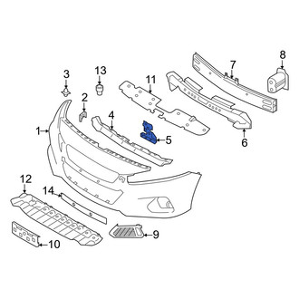 Nissan OE - Front Lower Bumper Cover Bracket