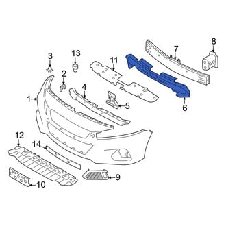 Nissan OE - Front Upper Bumper Impact Absorber