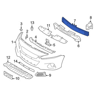 Nissan OE - Front Bumper Impact Bar